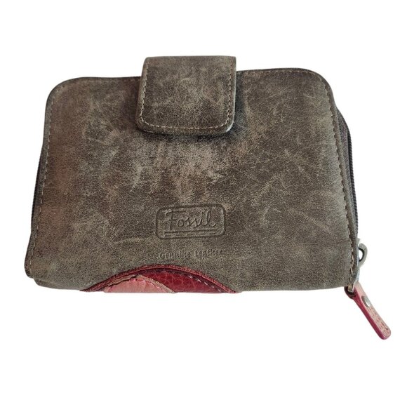 FOSSIL Genuine Leather Women's Wallet w/ Ladybug Design - Picture 3 of 9